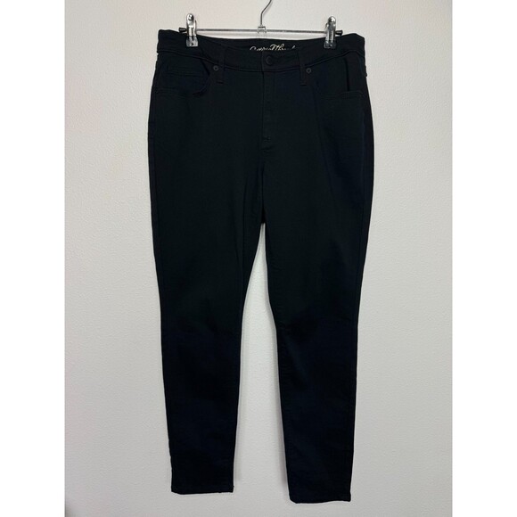 Universal Thread Denim - Universal Thread Size 10 Curvy Skinny Jeans Black Mid Rise Denim Cotton Stretch